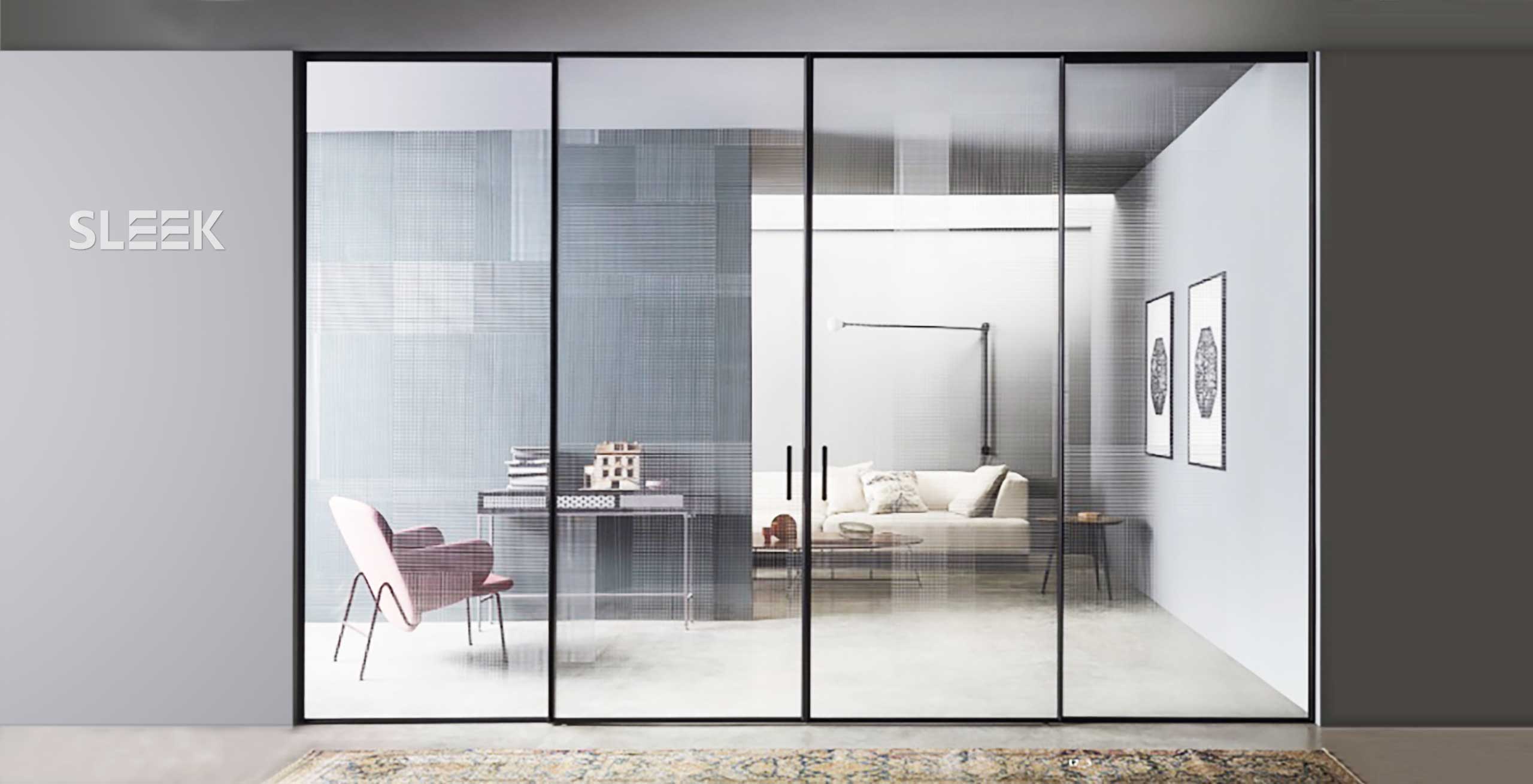 智能门窗窄边框推拉门日式玄关门斯李克温顿